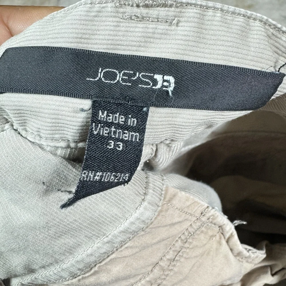 Joes Jeans Mens 33 Tan Casual Pant Hook Me Up Performance Flap Pocket Straight